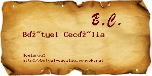 Bátyel Cecília névjegykártya